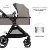 Коляска Kinderkraft 3 в 1 Esme Pro Sand Beige (KSESME00BEG300N) (5902533929368) зображення 5