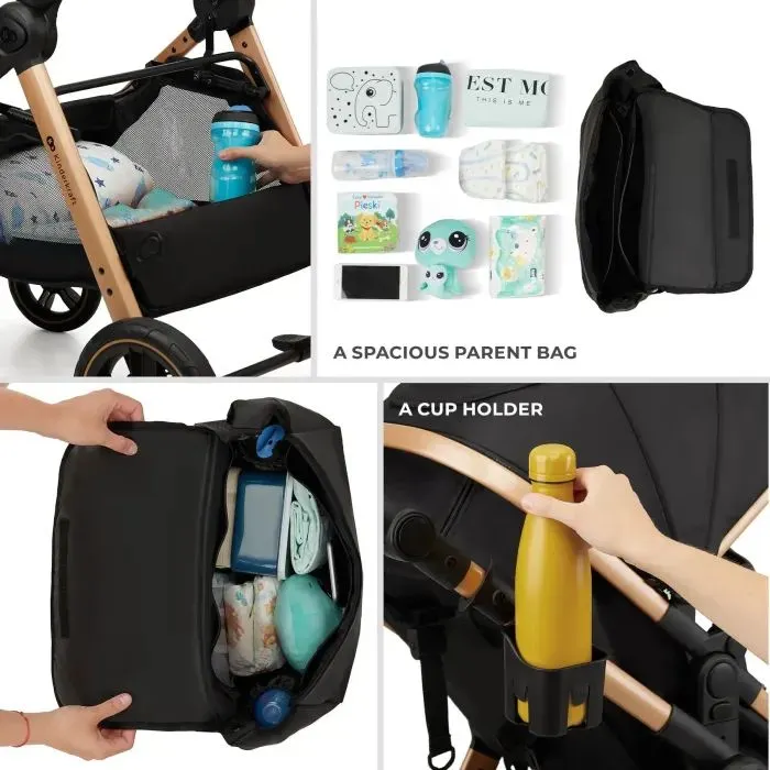Коляска Kinderkraft 3 в 1 Esme Pro Sand Beige (KSESME00BEG300N) (5902533929368) зображення 9