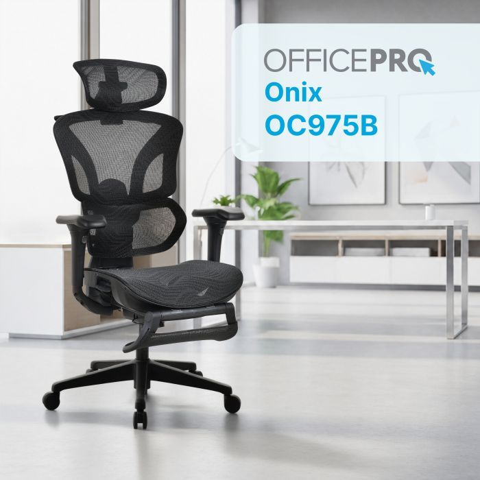 Офісне крісло OfficePro Onix OC975G Gray (OC975G) зображення 7