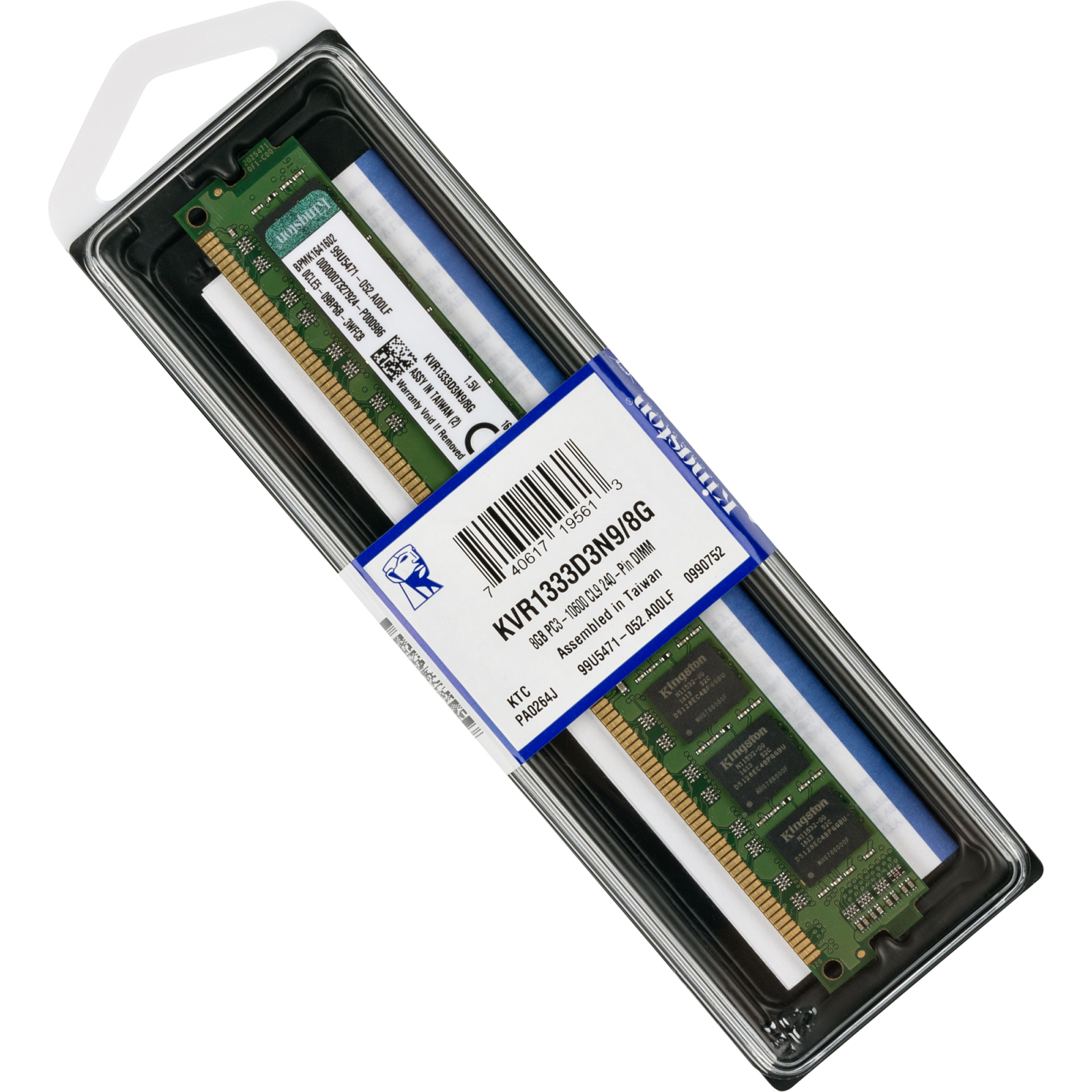 Модуль памяти для компьютера DDR3 8GB 1333 MHz Kingston (KVR1333D3N9/8G) изображение 5