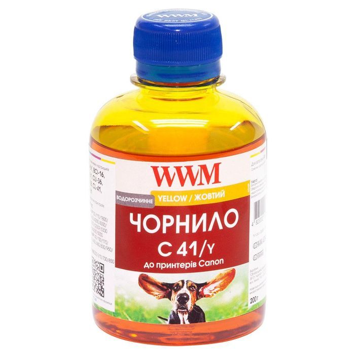 Чернила WWM CANON CL41/51/CLI8/BCI-16, yellow (C41/y)