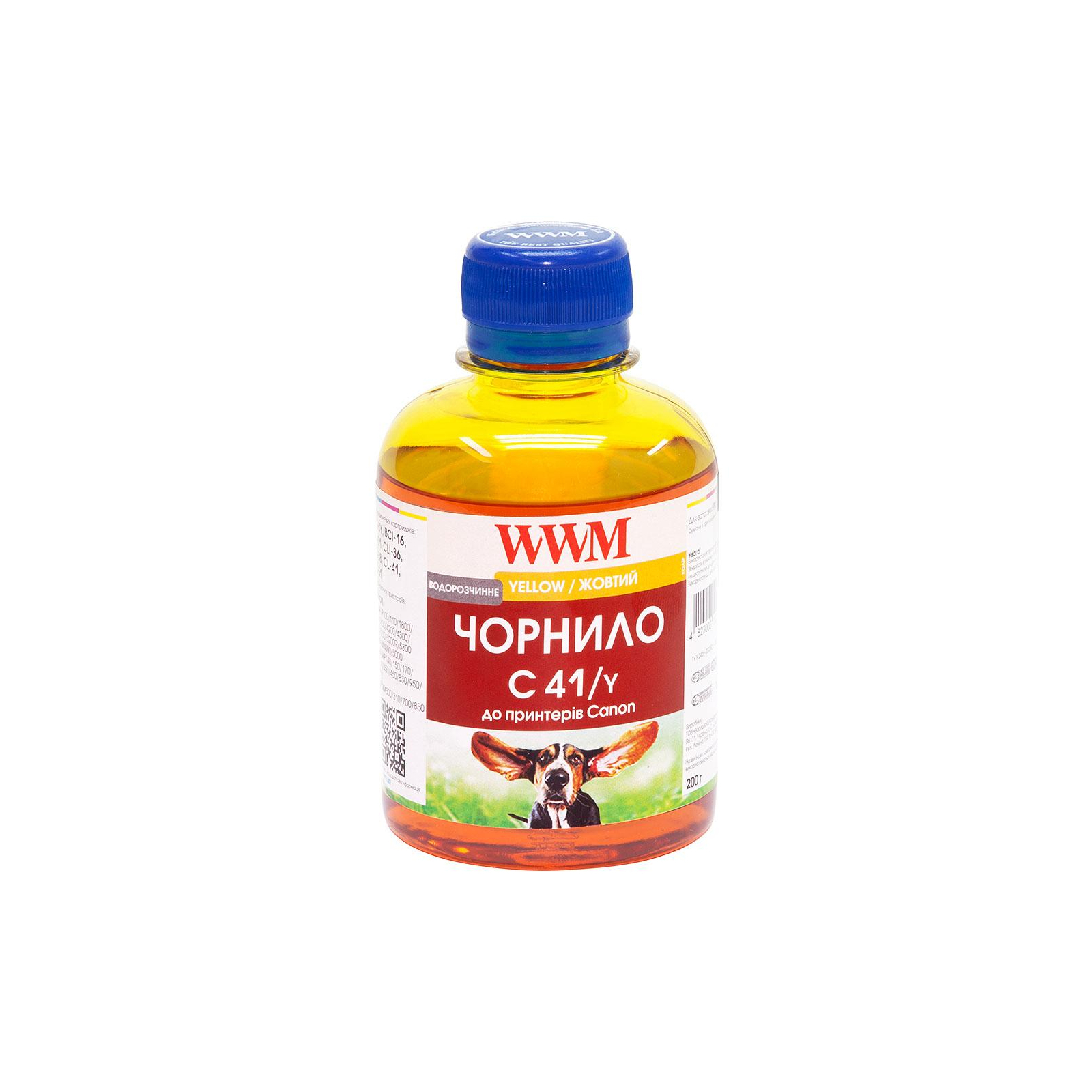 Чорнило WWM CANON CL41/51/CLI8/BCI-16, yellow (C41/y)