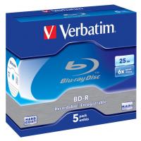 Диск BD Verbatim 25Gb 6x Jewel Case 5шт (43715)