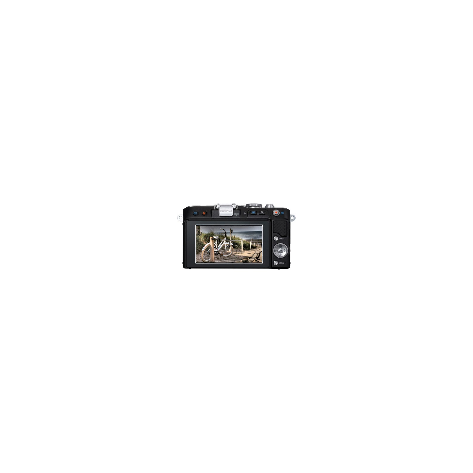 Цифровий фотоапарат Olympus PEN E-PL3 DZK 14-42 + 40-150 mm black/black (V20503CBE000/V205032BE000) зображення 2