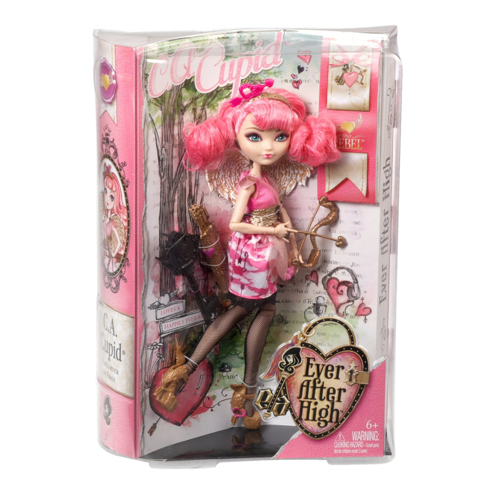 Кукла Mattel Ever After High Сказочные бунтари Дочь Купидона (BBD41-3) изображение 4