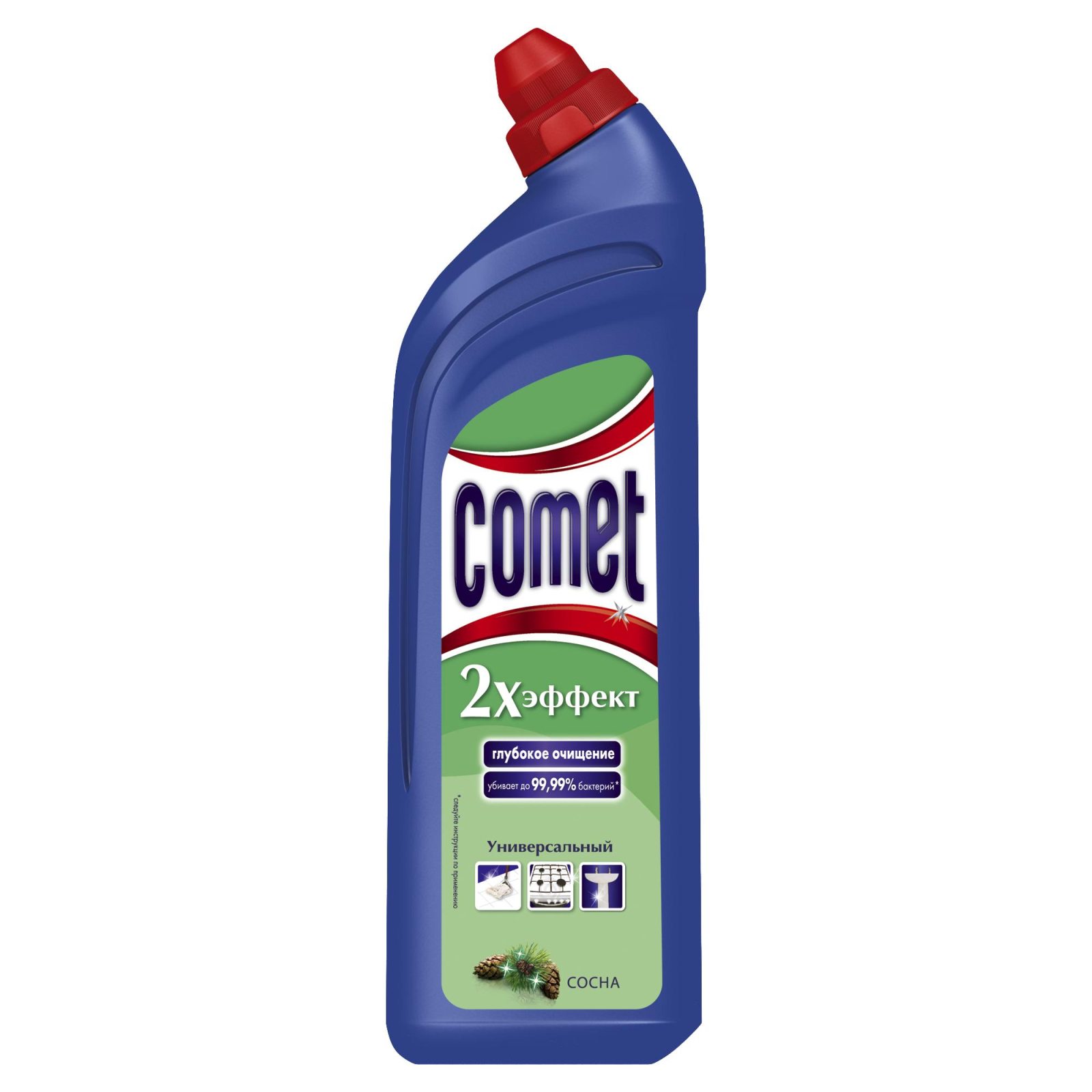 Рідина для чищення ванн Comet Сосна 1 л (4015600411435)
