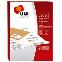 Этикетка самоклеящаяся UNI 830204