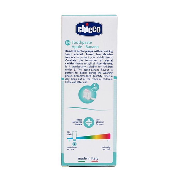 Детская зубная паста Chicco Яблоко-Банан 50 мл (02320.10) изображение 8