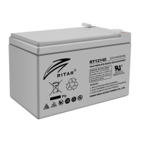 Фото - Батарея для ДБЖ RITAR Батарея до ДБЖ  AGM RT12140, 12V-14Ah  RT12140H (RT12140H)