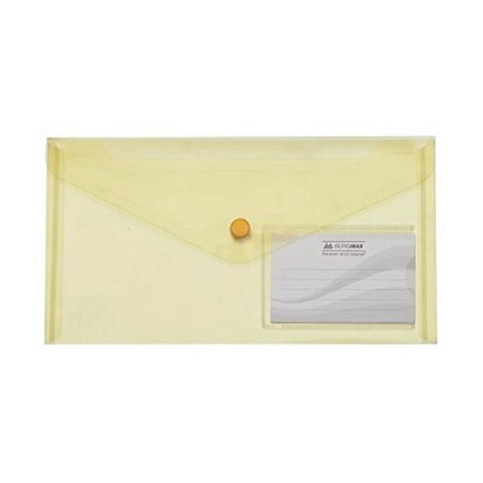 Папка - конверт Buromax DL (240x130мм) TRAVEL, yellow (BM.3938-08)