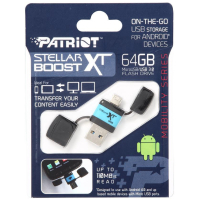 USB флеш накопитель Patriot 64GB Stellar Boost XT USB 3.1/OTG (PEF64GSTRXTOTG) изображение 6