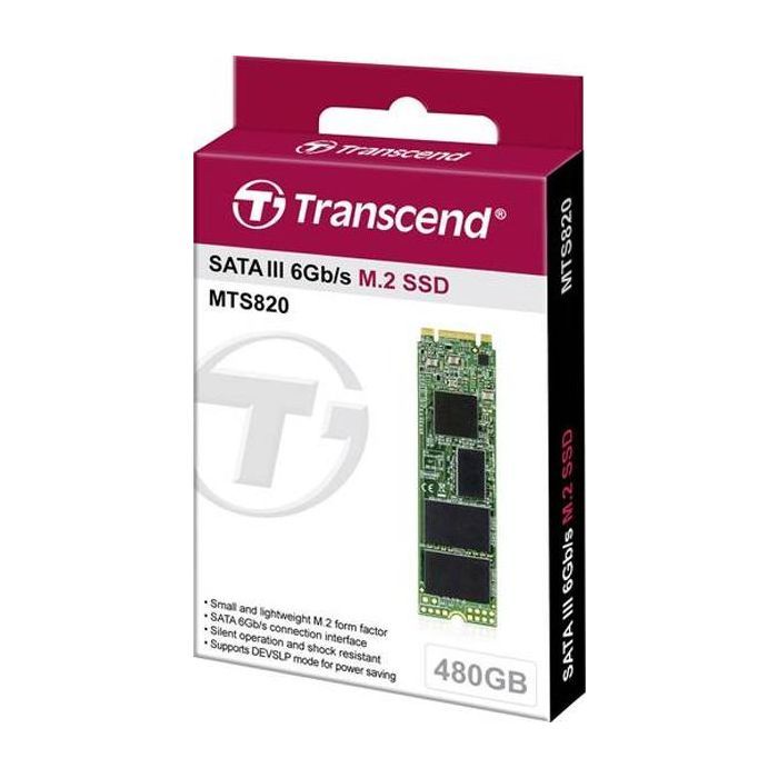 Накопитель SSD M.2 2280 480GB Transcend (TS480GMTS820S) изображение 2