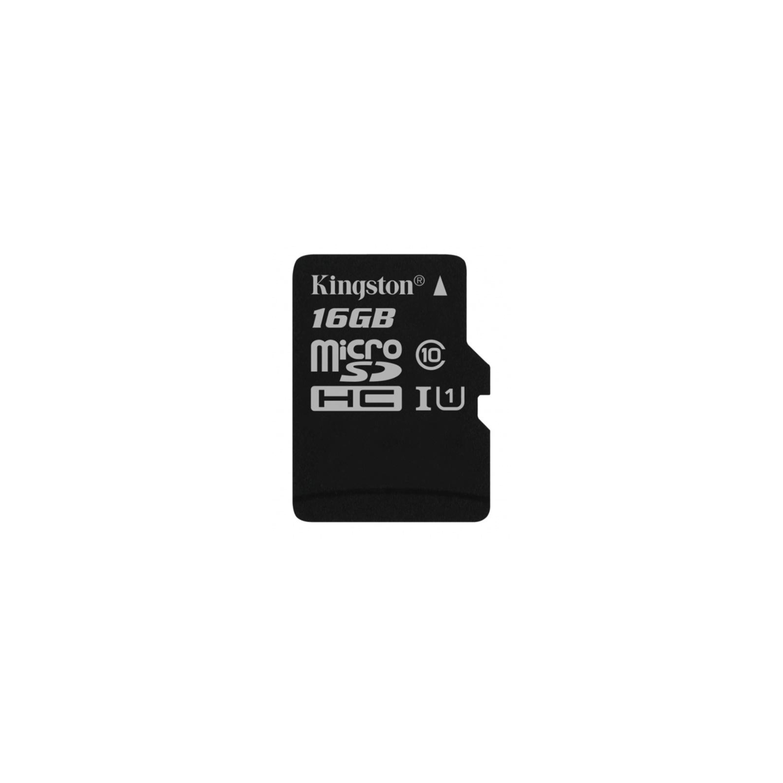 Карта пам'яті Kingston 16GB microSDHC class 10 UHS-I Canvas Select (SDCS/16GBSP)