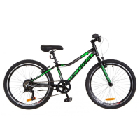 Велосипед Optimabikes 24" BLACKWOOD 2018 14G Vbr рама-12,5" Al черно-зеленый (OPS-OP-24-028)