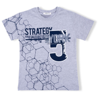 Футболка детская Breeze "STRATEGY" (10152-128B-gray)
