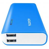 Батарея универсальная ADATA PT100 10000mAh Blue-White (APT100-10000M-5V-CBLWH) изображение 3