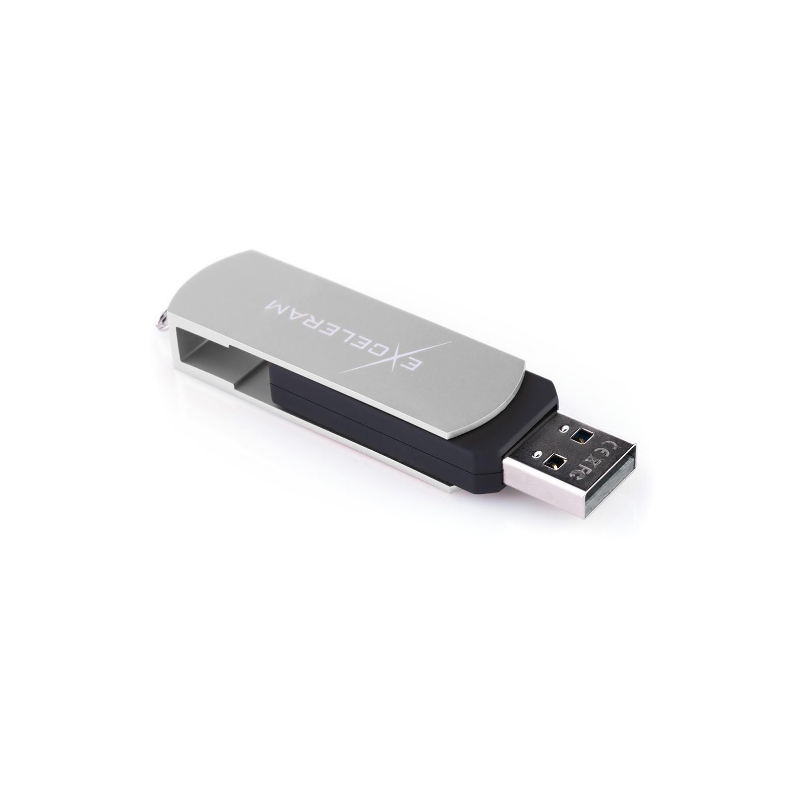 USB флеш накопитель eXceleram 16GB P2 Series Silver/Black USB 2.0 (EXP2U2SIB16) изображение 5