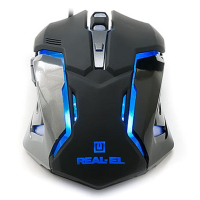 Комплект REAL-EL Gaming 9500 Kit Backlit, black зображення 8