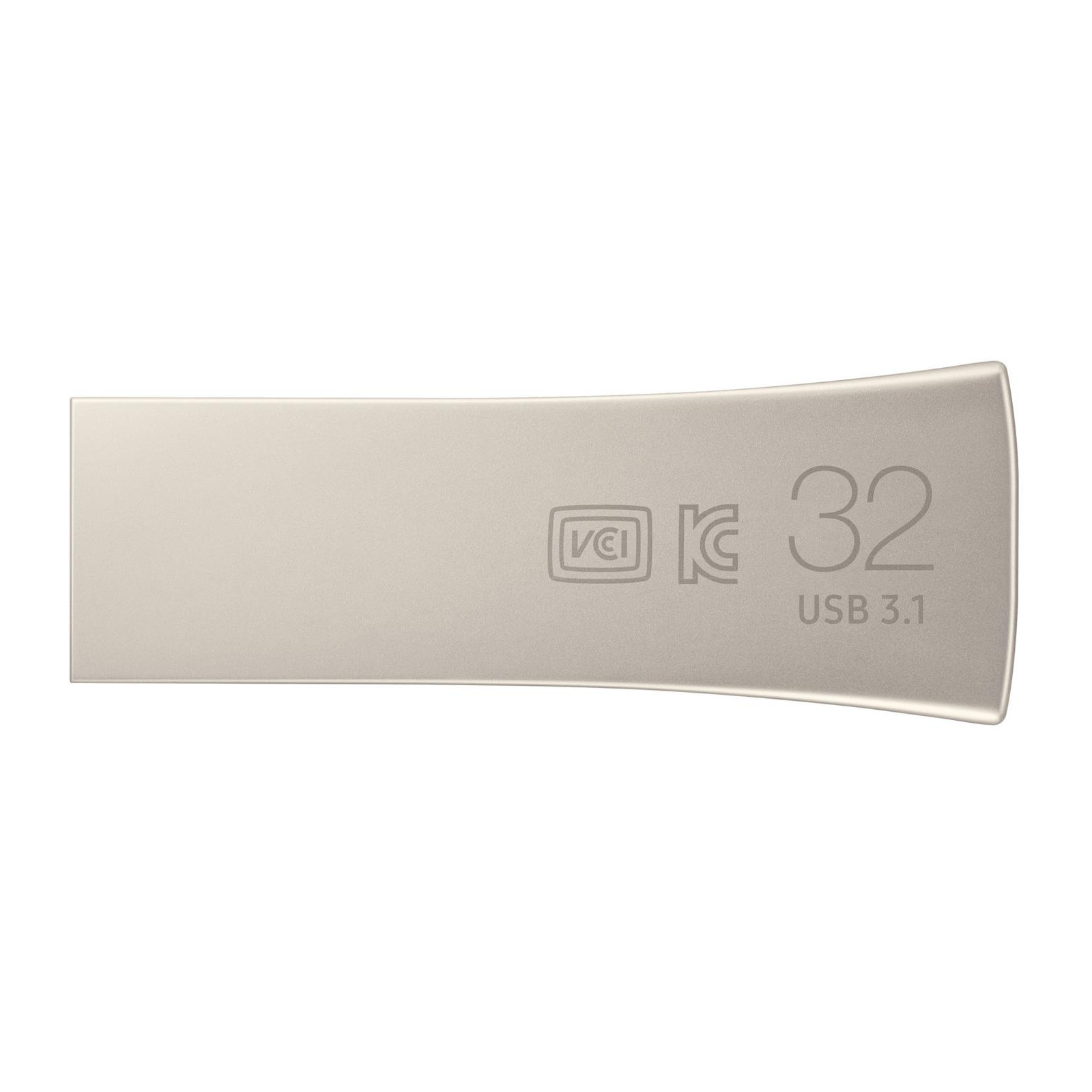 USB флеш накопитель Samsung 32GB Bar Plus Silver USB 3.1 (MUF-32BE3/APC) изображение 2