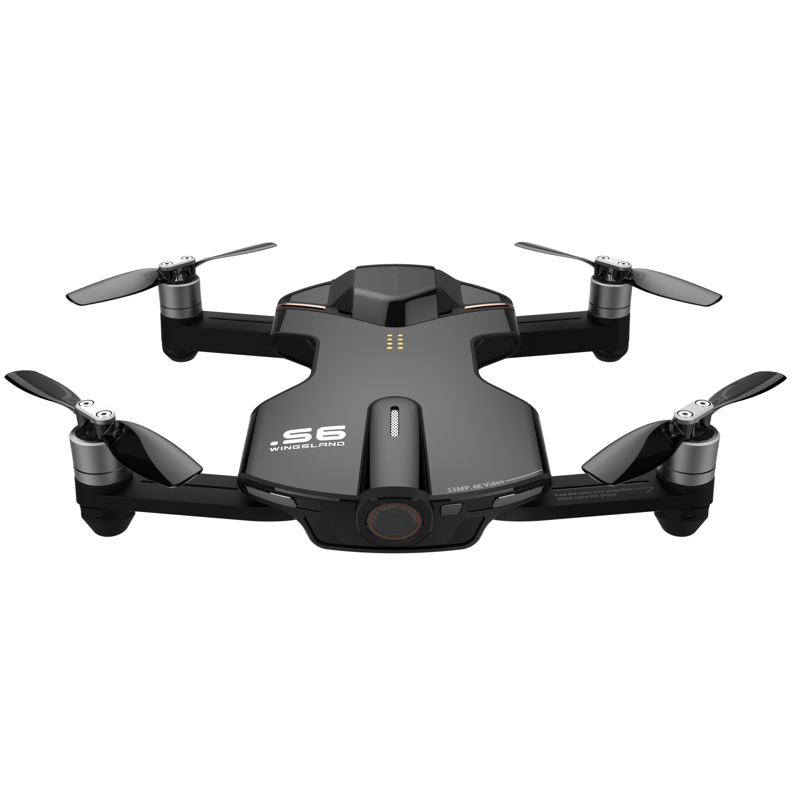 Квадрокоптер Wingsland S6 GPS 4K Pocket Drone (Black) зображення 2