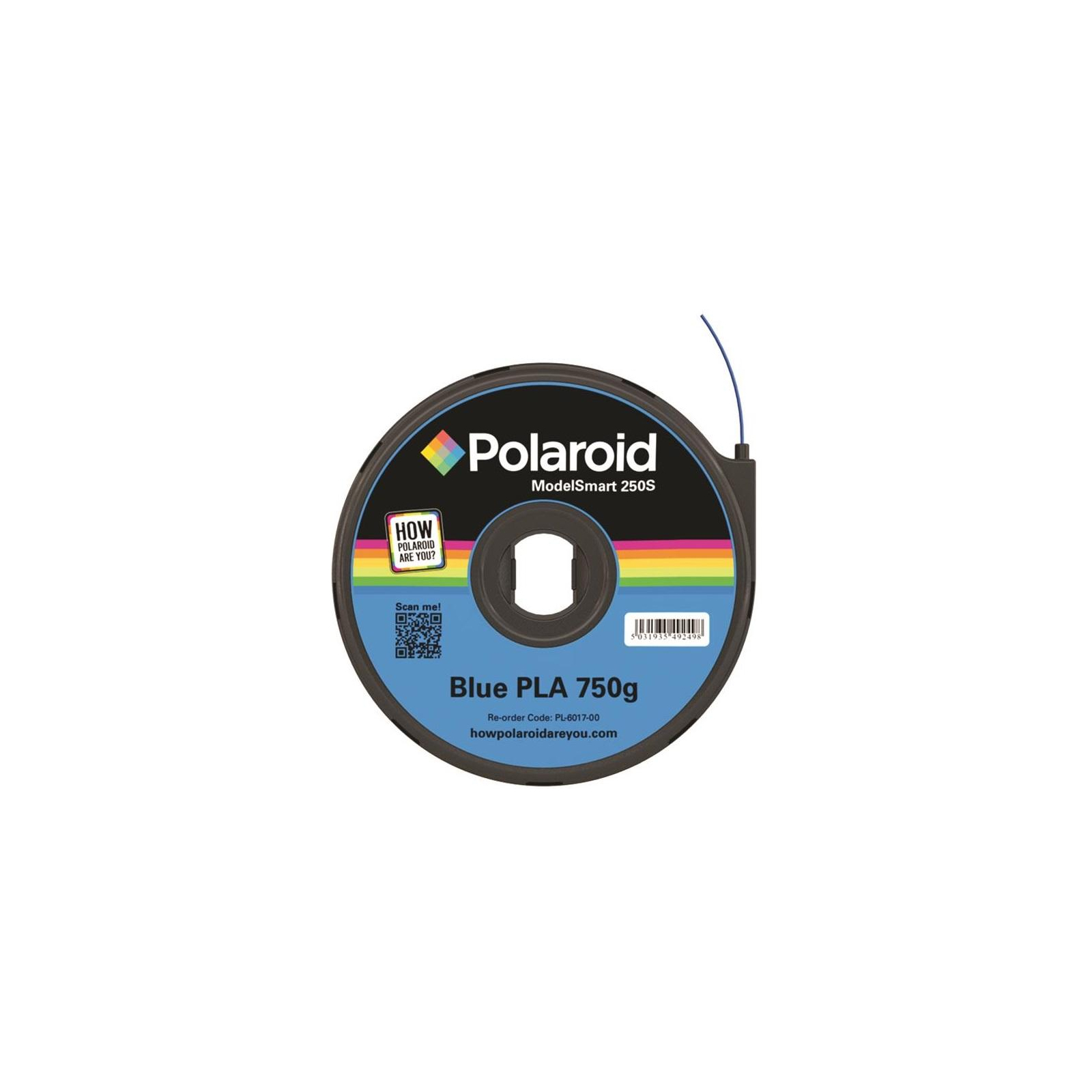 Пластик для 3D-принтера Polaroid PLA 1.75мм/0.75кг ModelSmart 250s, blue (3D-FL-PL-6017-00)