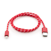 Дата кабель USB 2.0 AM to Lightning 2color nylon 1m red Vinga (VCPDCLNB31R) изображение 2