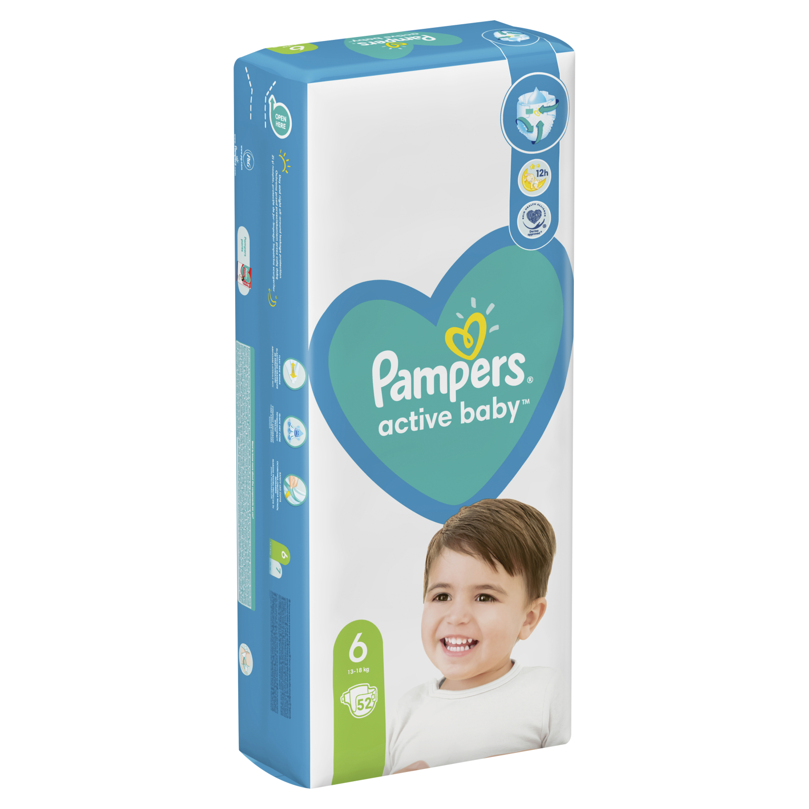 Подгузники Pampers ctive Baby Extra Large Размер 6 (13-18 кг) 52 шт (8001090948533) изображение 3