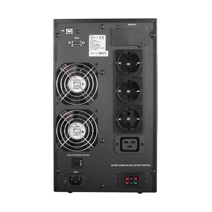 Пристрій безперебійного живлення Powercom MAC-2K Schuko зображення 2