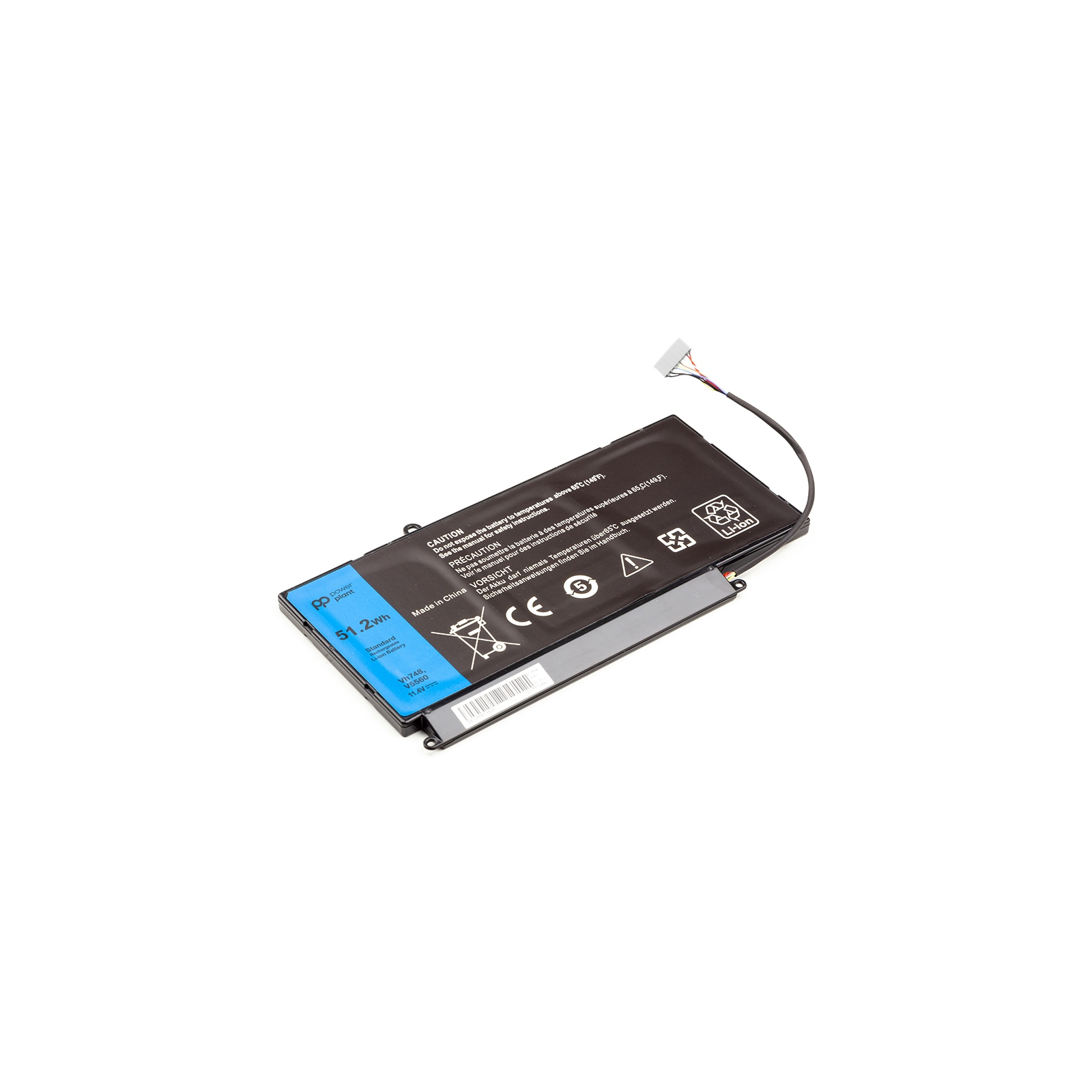 Аккумулятор для ноутбука DELL Inspiron 14-5439 (VH748) 11.4V 51.2Wh PowerPlant (NB441099) изображение 2