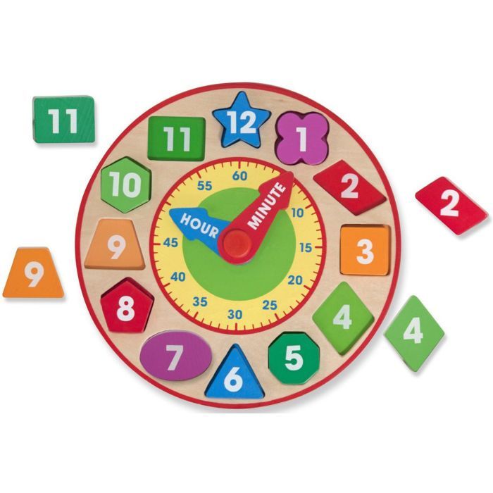 Розвиваюча іграшка Melissa&Doug Годинник-сортер (MD18593) зображення 3