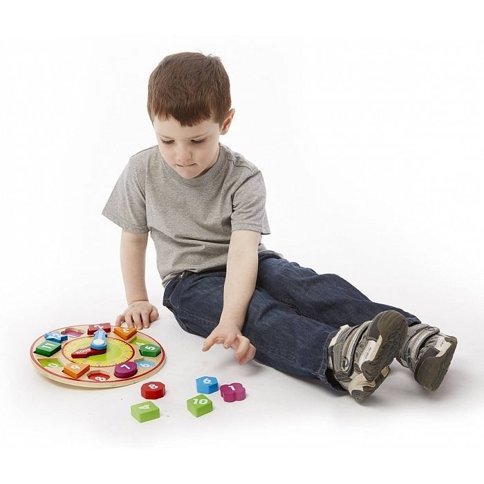 Розвиваюча іграшка Melissa&Doug Годинник-сортер (MD18593) зображення 4