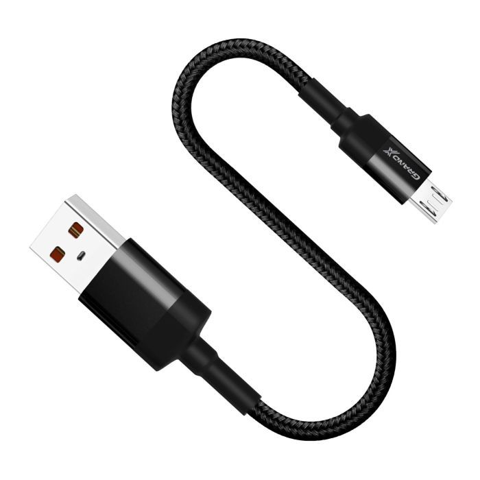 Дата кабель USB 2.0 AM to Micro 5P 0.2m Grand-X (FM-20M) изображение 2
