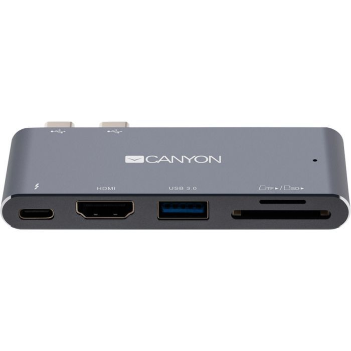 Порт-репликатор Canyon Docking Station with 5 ports, Thunderbolt 3, Input 100-240V (CNS-TDS05DG) изображение 2
