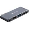 Порт-репликатор Canyon Docking Station with 5 ports, Thunderbolt 3, Input 100-240V (CNS-TDS05DG) изображение 3