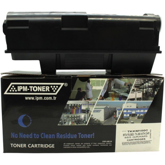 Тонер-картридж IPM Kyocera TK-350, 465г/туба, 20к, chip (TKKM100C)