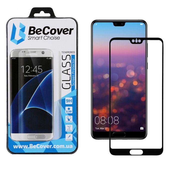 Скло захисне BeCover HUAWEI P20 Black (702169)