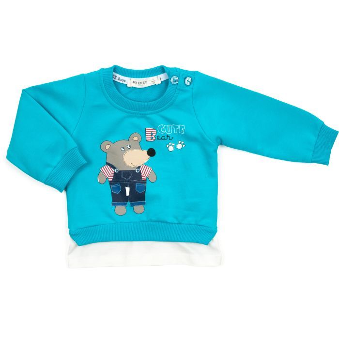 Набор детской одежды Breeze с мишкой (14675-68B-blue) изображение 2