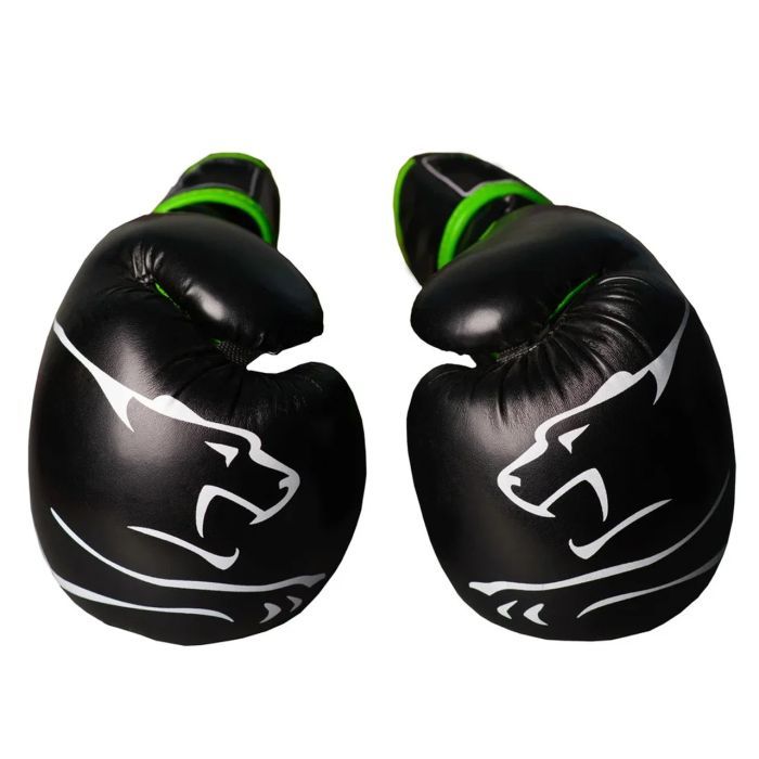 Боксерські рукавички PowerPlay 3018 14oz Black/Green (PP_3018_14oz_Black/Green) зображення 2