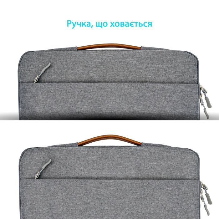 Чехол для ноутбука Grand-X 14'' SLX Grey (SLX-14G) изображение 5