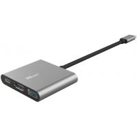 Концентратор Trust Dalyx 3-in-1 Multiport USB-C Adapter ALUMINIUM (23772_TRUST) изображение 3