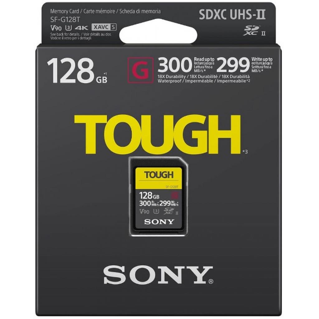 Карта памяти Sony 128GB SDXC class10 UHS-II U3 V90 Tough (SFG1TG) изображение 2