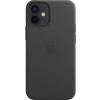 Чехол для мобильного телефона Apple iPhone 12 mini Leather Case with MagSafe - Black (MHKA3ZE/A) изображение 5
