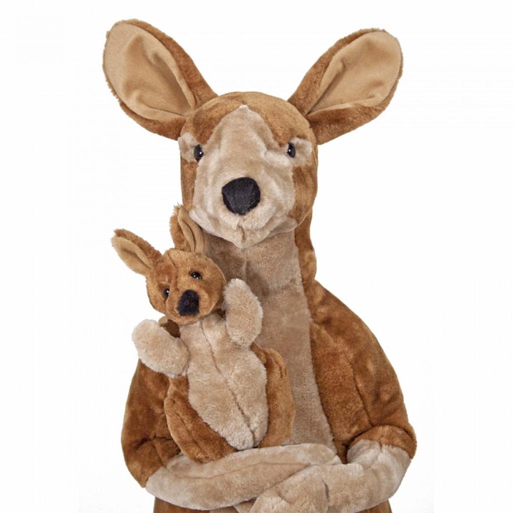 М'яка іграшка Melissa&Doug Плюшеві мама і дитина кенгуру (MD8834) зображення 2