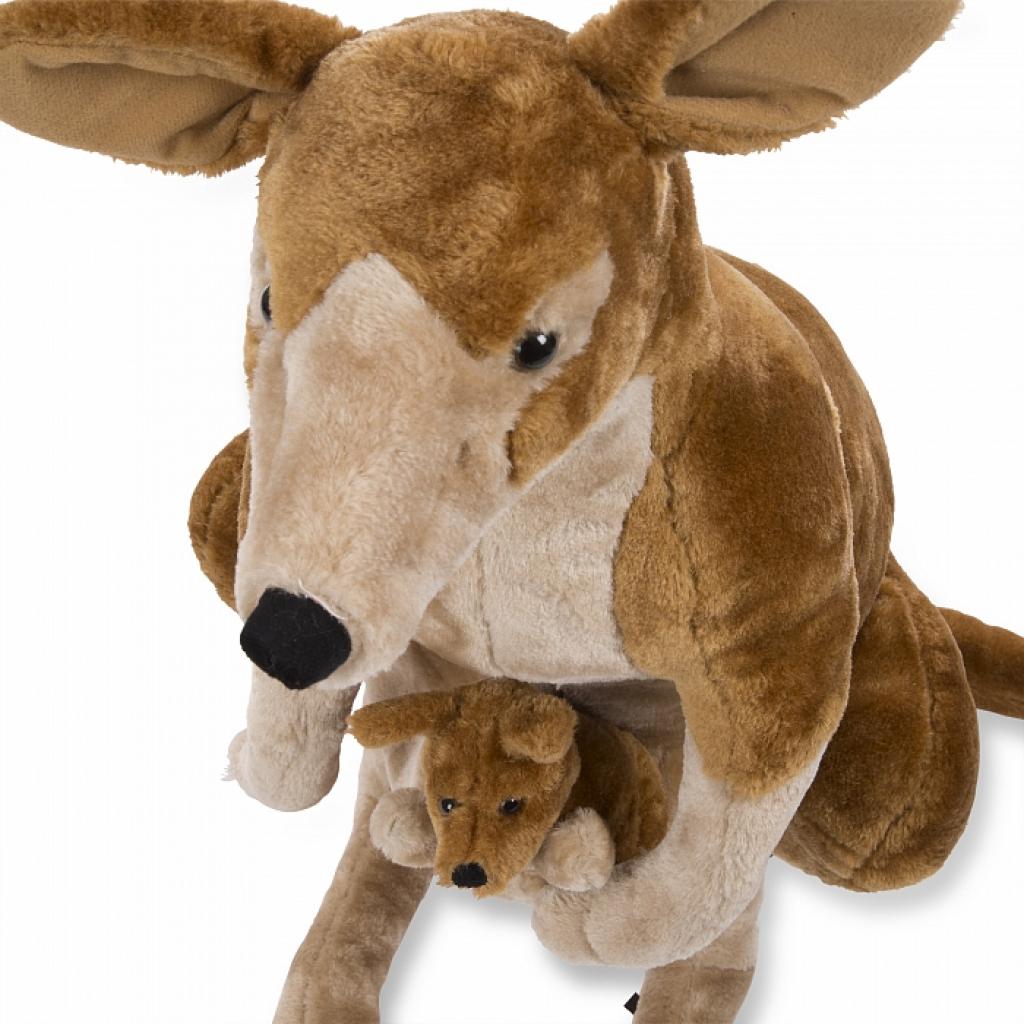 Мягкая игрушка Melissa&Doug Плюшевые мама и ребенок кенгуру (MD8834) изображение 3