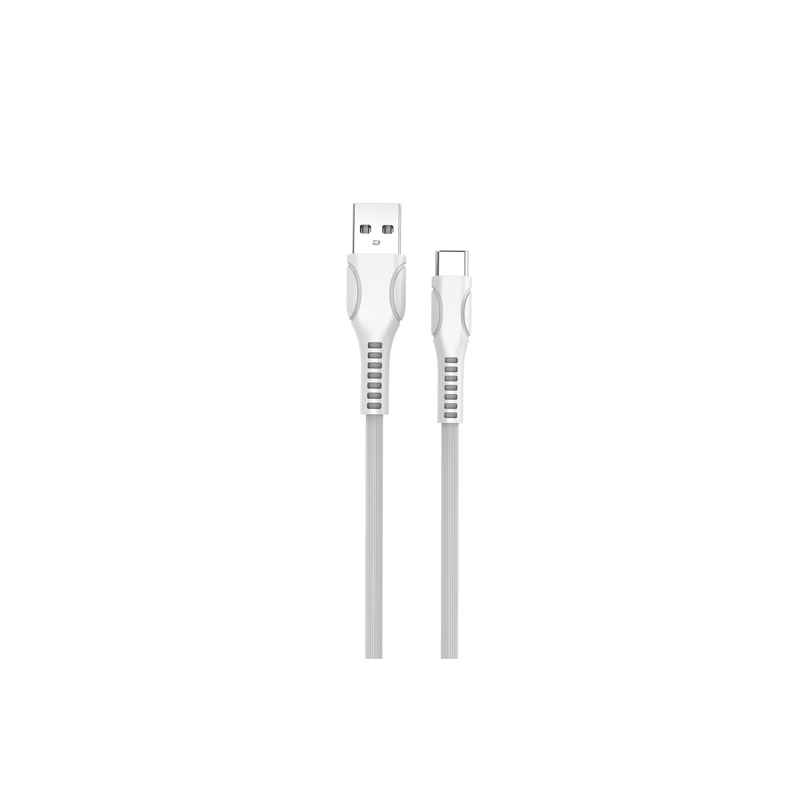 Дата кабель USB 2.0 AM to Type-C 1.0m line-drawing white ColorWay (CW-CBUC029-WH) изображение 2