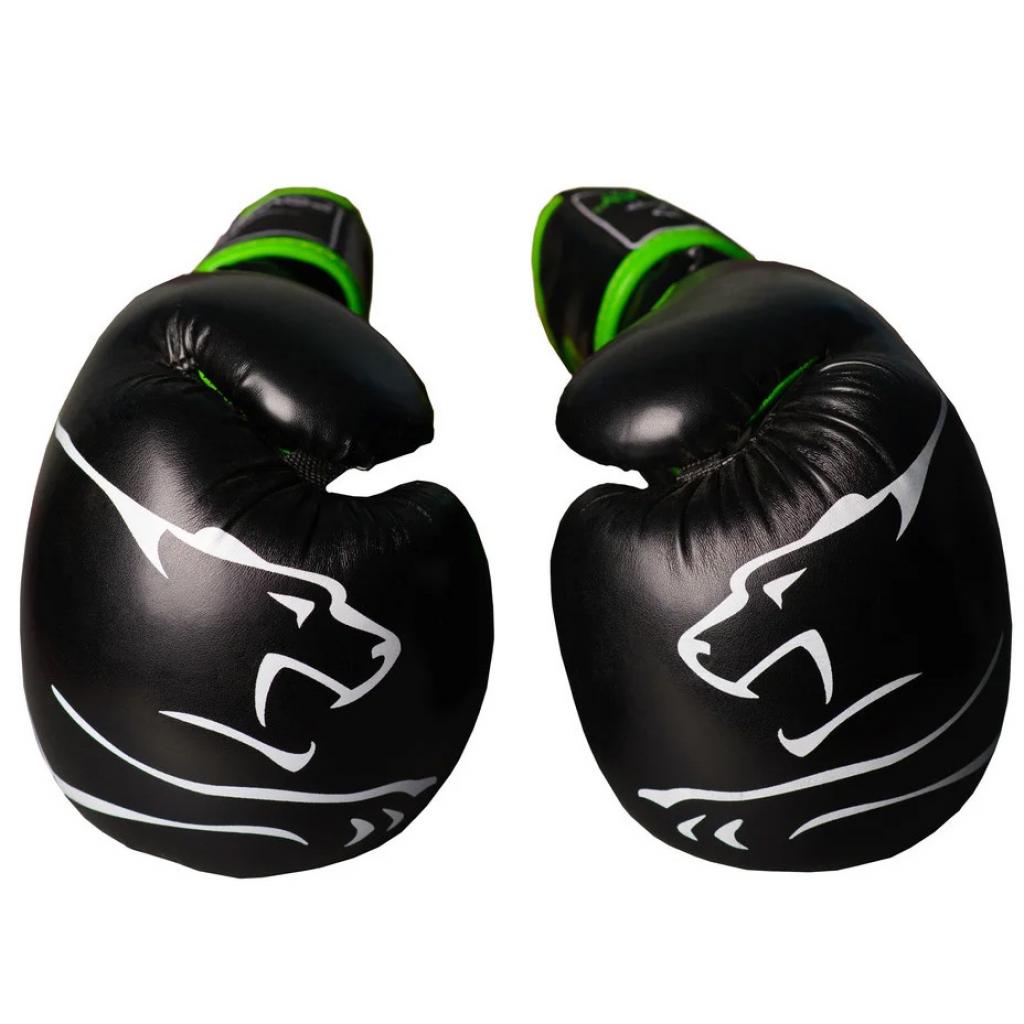 Боксерские перчатки PowerPlay 3018 14oz Black/Green (PP_3018_14oz_Black/Green) изображение 6