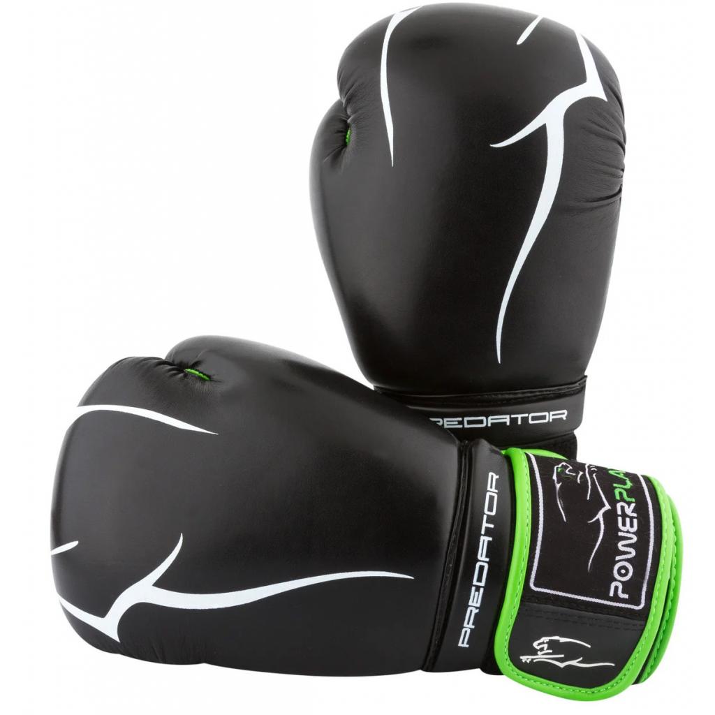 Боксерские перчатки PowerPlay 3018 12oz Black/Green (PP_3018_12oz_Black/Green) изображение 7