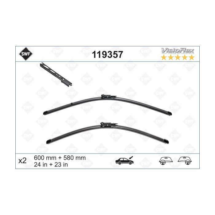 Щетка стеклоочистителя SWF 119357