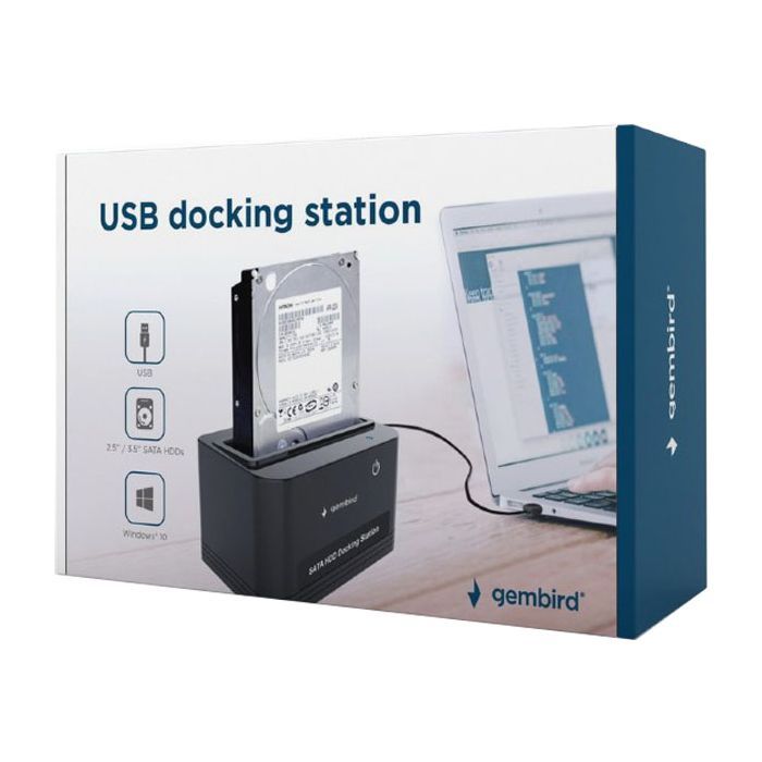 Док-станция для накопителей Gembird 2.5\3.5 SATA HDD, USB 2.0 (HD32-U2S-5) изображение 4
