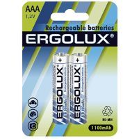 Акумулятор Ergolux AAA 1100 mAh Ni-MH * 2 R03/2bl (NHAАA1100BL2)
